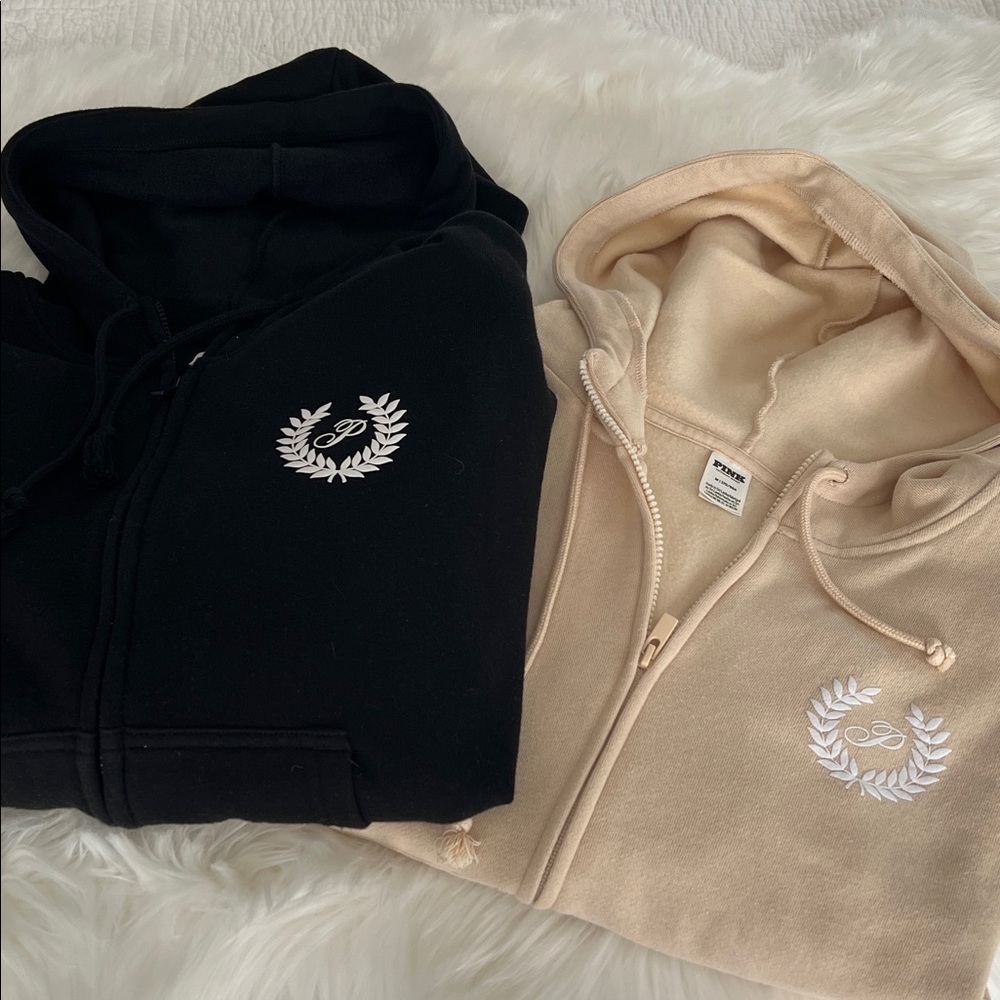 Lot 2 VS PINK 💕 Zipper Hoodies